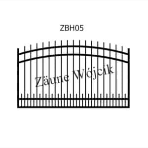 zaunmuster bogenform mit halbrahmen zaune aus polen zaune wójcik zbh05