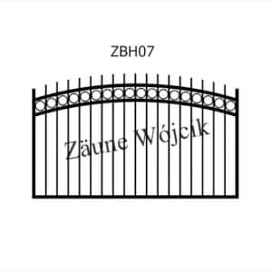 zaunmuster bogenform mit halbrahmen zaune aus polen zaune wójcik zbh07