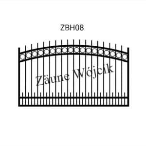 zaunmuster bogenform mit halbrahmen zaune aus polen zaune wójcik zbh08