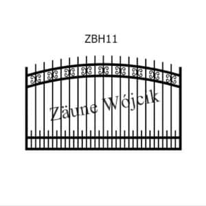 zaunmuster bogenform mit halbrahmen zaune aus polen zaune wójcik zbh11