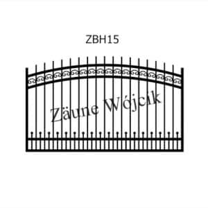 zaunmuster bogenform mit halbrahmen zaune aus polen zaune wójcik zbh15
