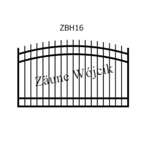 zaunmuster bogenform mit halbrahmen zaune aus polen zaune wójcik zbh16