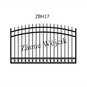 zaunmuster bogenform mit halbrahmen zaune aus polen zaune wójcik zbh17