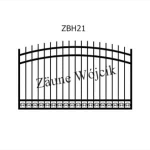 zaunmuster bogenform mit halbrahmen zaune aus polen zaune wójcik zbh21