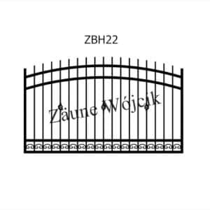zaunmuster bogenform mit halbrahmen zaune aus polen zaune wójcik zbh22