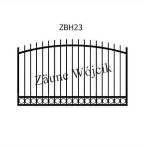 zaunmuster bogenform mit halbrahmen zaune aus polen zaune wójcik zbh23