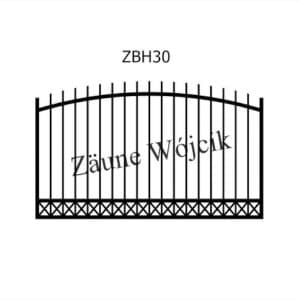 zaunmuster bogenform mit halbrahmen zaune aus polen zaune wójcik zbh30