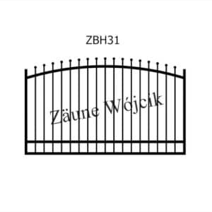 zaunmuster bogenform mit halbrahmen zaune aus polen zaune wójcik zbh31
