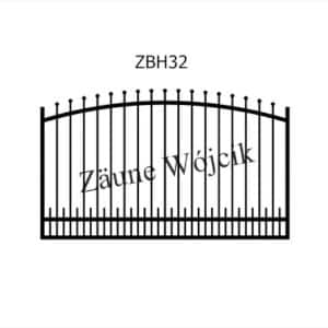 zaunmuster bogenform mit halbrahmen zaune aus polen zaune wójcik zbh32