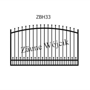 zaunmuster bogenform mit halbrahmen zaune aus polen zaune wójcik zbh33