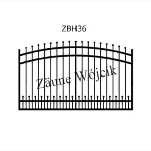 zaunmuster bogenform mit halbrahmen zaune aus polen zaune wójcik zbh36