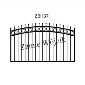 zaunmuster bogenform mit halbrahmen zaune aus polen zaune wójcik zbh37