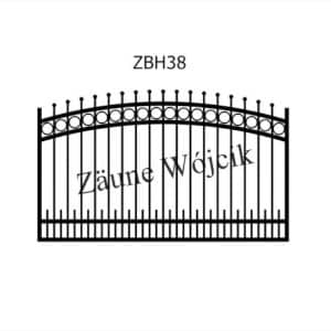 zaunmuster bogenform mit halbrahmen zaune aus polen zaune wójcik zbh38