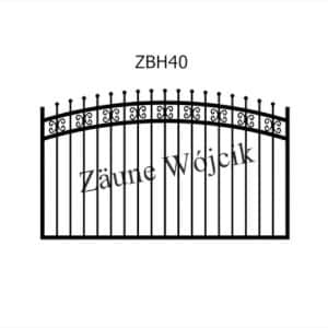 zaunmuster bogenform mit halbrahmen zaune aus polen zaune wójcik zbh40