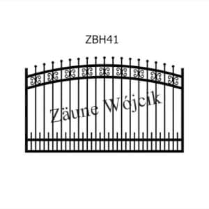 zaunmuster bogenform mit halbrahmen zaune aus polen zaune wójcik zbh41