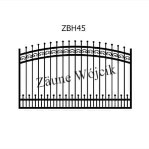 zaunmuster bogenform mit halbrahmen zaune aus polen zaune wójcik zbh45