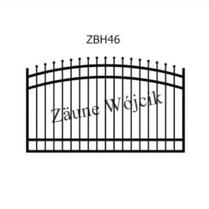 zaunmuster bogenform mit halbrahmen zaune aus polen zaune wójcik zbh46