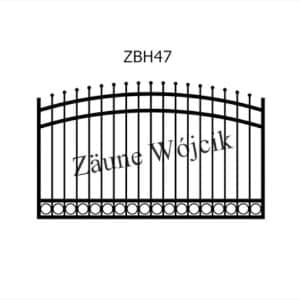 zaunmuster bogenform mit halbrahmen zaune aus polen zaune wójcik zbh47