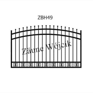 zaunmuster bogenform mit halbrahmen zaune aus polen zaune wójcik zbh49