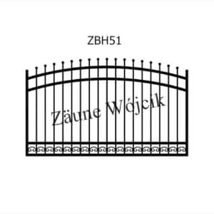 zaunmuster bogenform mit halbrahmen zaune aus polen zaune wójcik zbh51