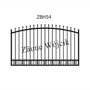zaunmuster bogenform mit halbrahmen zaune aus polen zaune wójcik zbh54
