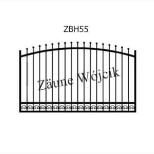 zaunmuster bogenform mit halbrahmen zaune aus polen zaune wójcik zbh55