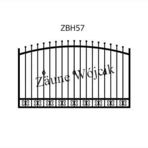 zaunmuster bogenform mit halbrahmen zaune aus polen zaune wójcik zbh57