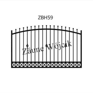 zaunmuster bogenform mit halbrahmen zaune aus polen zaune wójcik zbh59