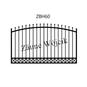 zaunmuster bogenform mit halbrahmen zaune aus polen zaune wójcik zbh60
