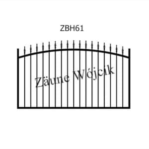zaunmuster bogenform mit halbrahmen zaune aus polen zaune wójcik zbh61