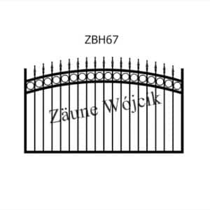 zaunmuster bogenform mit halbrahmen zaune aus polen zaune wójcik zbh67