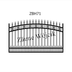 zaunmuster bogenform mit halbrahmen zaune aus polen zaune wójcik zbh71