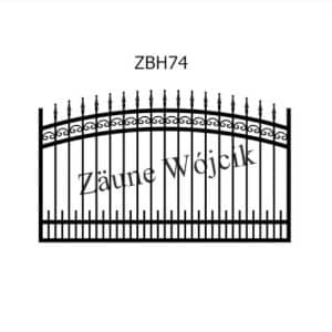 zaunmuster bogenform mit halbrahmen zaune aus polen zaune wójcik zbh74