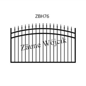 zaunmuster bogenform mit halbrahmen zaune aus polen zaune wójcik zbh76