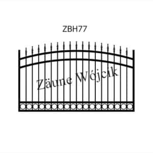 zaunmuster bogenform mit halbrahmen zaune aus polen zaune wójcik zbh77