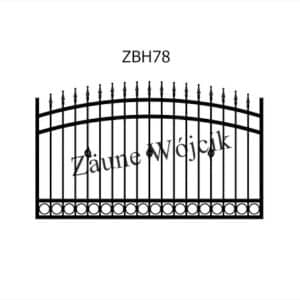 zaunmuster bogenform mit halbrahmen zaune aus polen zaune wójcik zbh78