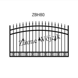zaunmuster bogenform mit halbrahmen zaune aus polen zaune wójcik zbh80