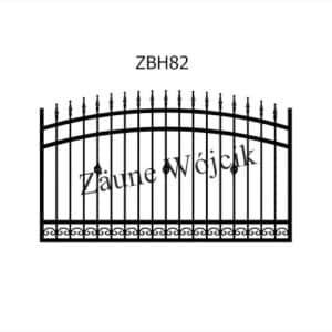 zaunmuster bogenform mit halbrahmen zaune aus polen zaune wójcik zbh82