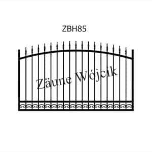zaunmuster bogenform mit halbrahmen zaune aus polen zaune wójcik zbh85
