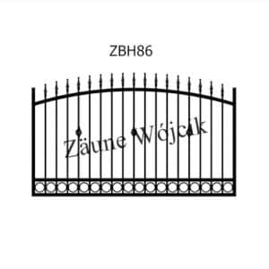 zaunmuster bogenform mit halbrahmen zaune aus polen zaune wójcik zbh86