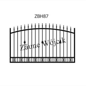 zaunmuster bogenform mit halbrahmen zaune aus polen zaune wójcik zbh87