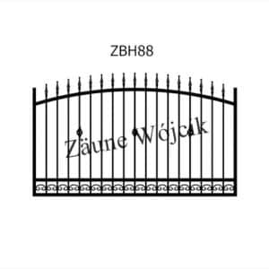 zaunmuster bogenform mit halbrahmen zaune aus polen zaune wójcik zbh88