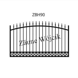 zaunmuster bogenform mit halbrahmen zaune aus polen zaune wójcik zbh90