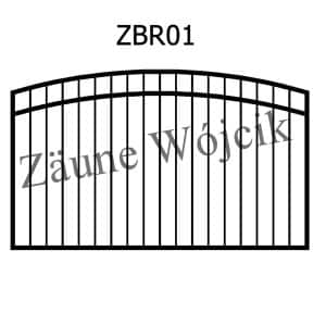 zaunmuster bogenform mit rahmen zaune aus polen zaune wójcik zbr01