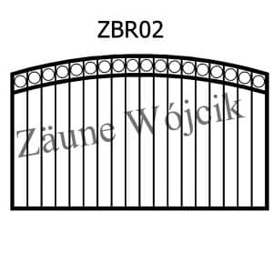 zaunmuster bogenform mit rahmen zaune aus polen zaune wójcik zbr02