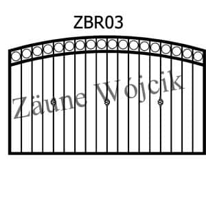 zaunmuster bogenform mit rahmen zaune aus polen zaune wójcik zbr03