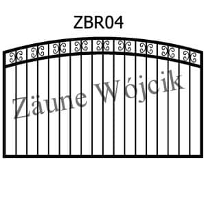 zaunmuster bogenform mit rahmen zaune aus polen zaune wójcik zbr04