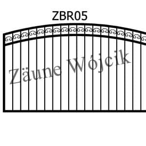 zaunmuster bogenform mit rahmen zaune aus polen zaune wójcik zbr05