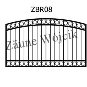 zaunmuster bogenform mit rahmen zaune aus polen zaune wójcik zbr08