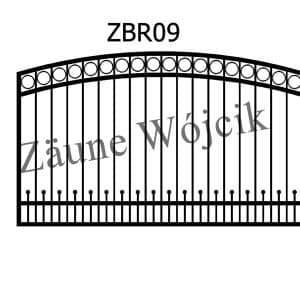 zaunmuster bogenform mit rahmen zaune aus polen zaune wójcik zbr09